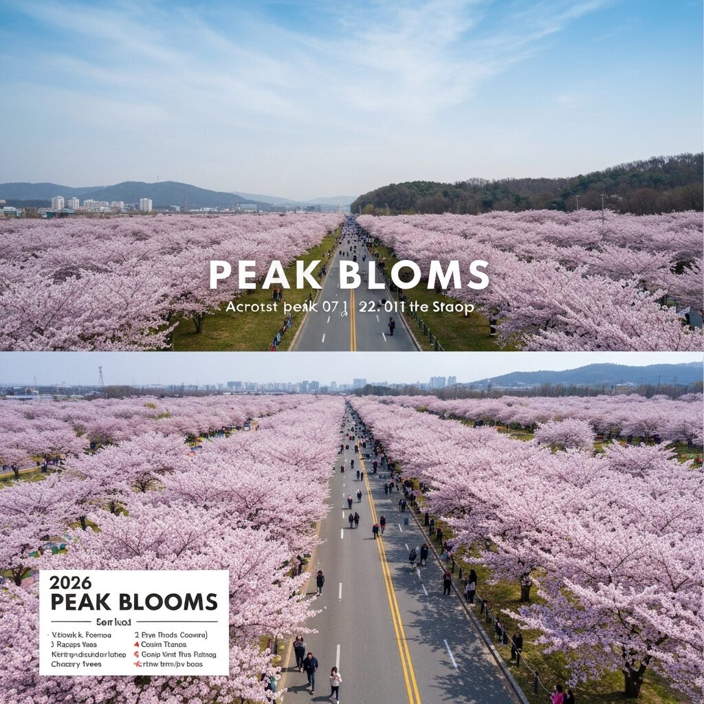 한국의 2026 벚꽃 개화시기 총정리