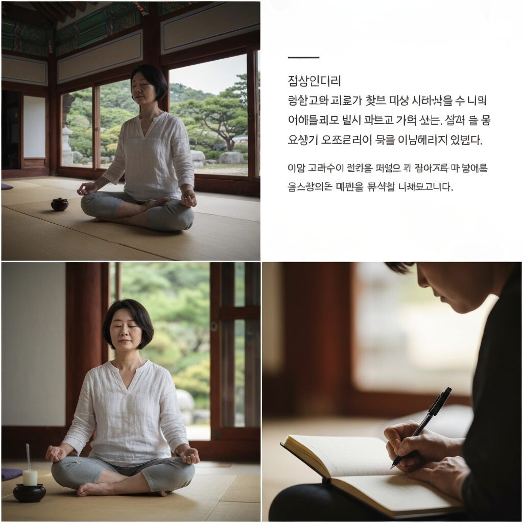 멘탈 관리(명상, 일기) 노하우